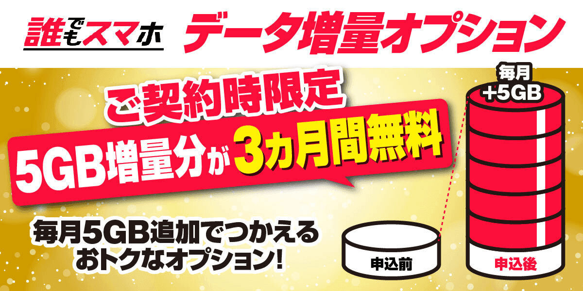 5GB増量オプション